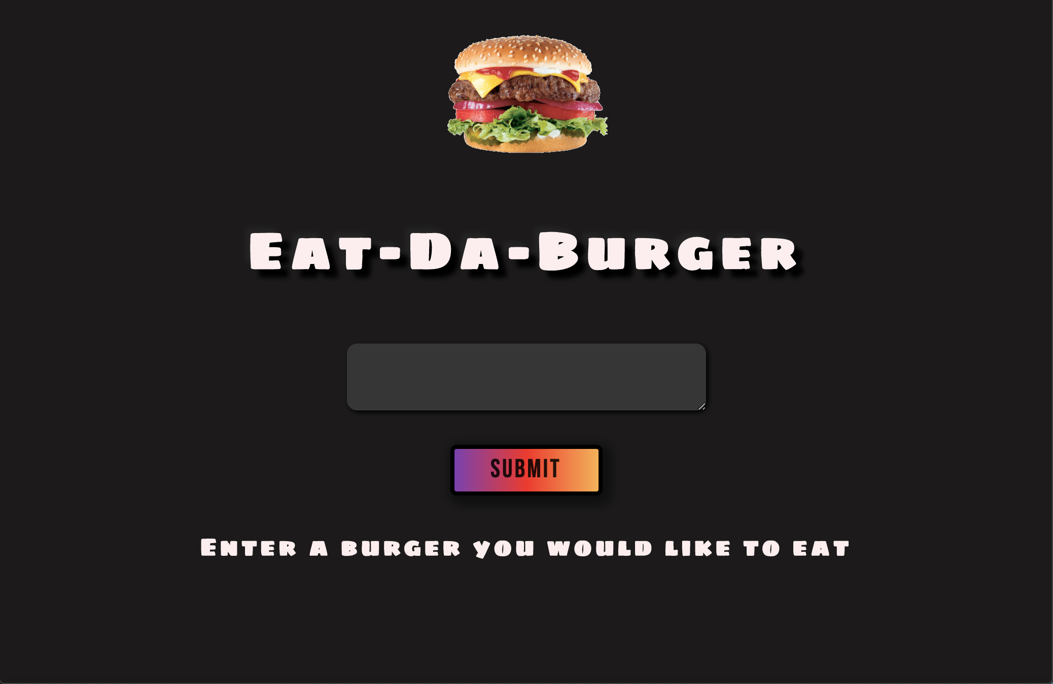 burger app preivew